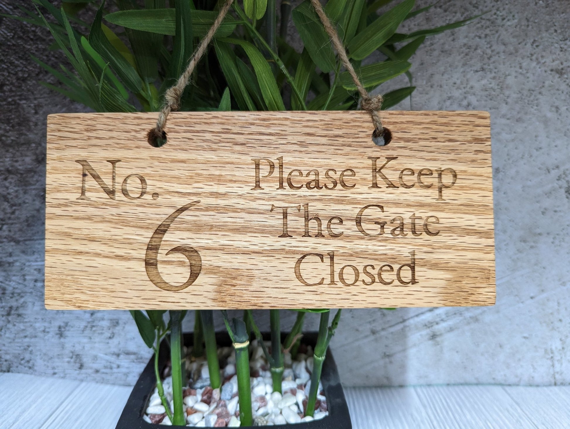 Personalised Solid Oak Sign - Handmade Engraved Gift - CherryGroveCraft