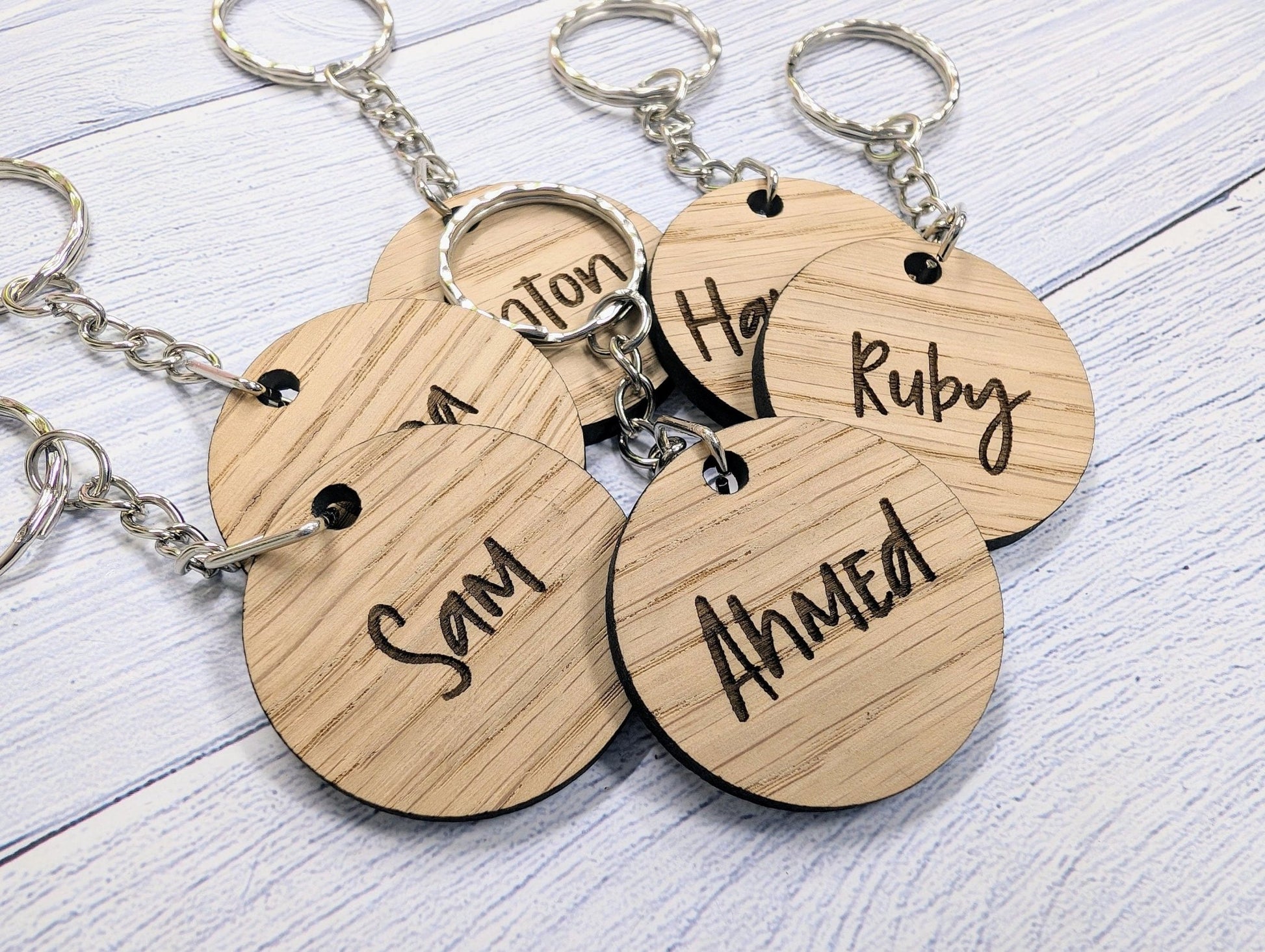 Personalised Student Keyrings, Gifts from Teacher, Custom Names - CherryGroveCraft