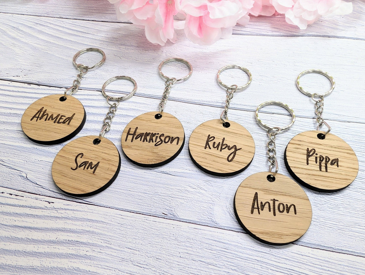 Personalised Student Keyrings, Gifts from Teacher, Custom Names - CherryGroveCraft
