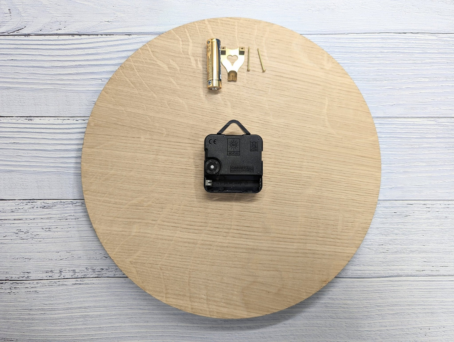 Personalised Wooden Logo Wall Clock - Custom Engraved Branded Timepiece - Eco-Friendly Oak Veneer - Sustainable Packaging - 30cm - CherryGroveCraft