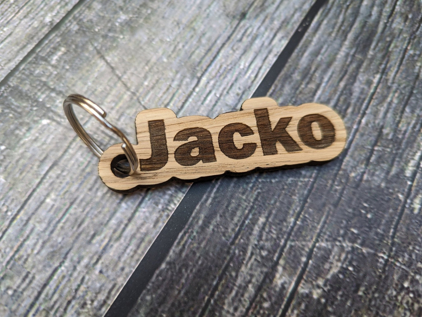 School Student Gifts, Personalised Keyrings For Students, Gifts From Teacher, Oak Wooden Keyrings, Name Keyrings, Teacher Gifts - CherryGroveCraft