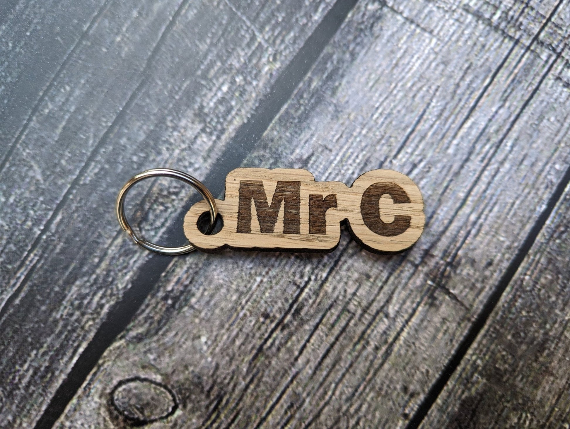 School Student Gifts, Personalised Keyrings For Students, Gifts From Teacher, Oak Wooden Keyrings, Name Keyrings, Teacher Gifts - CherryGroveCraft