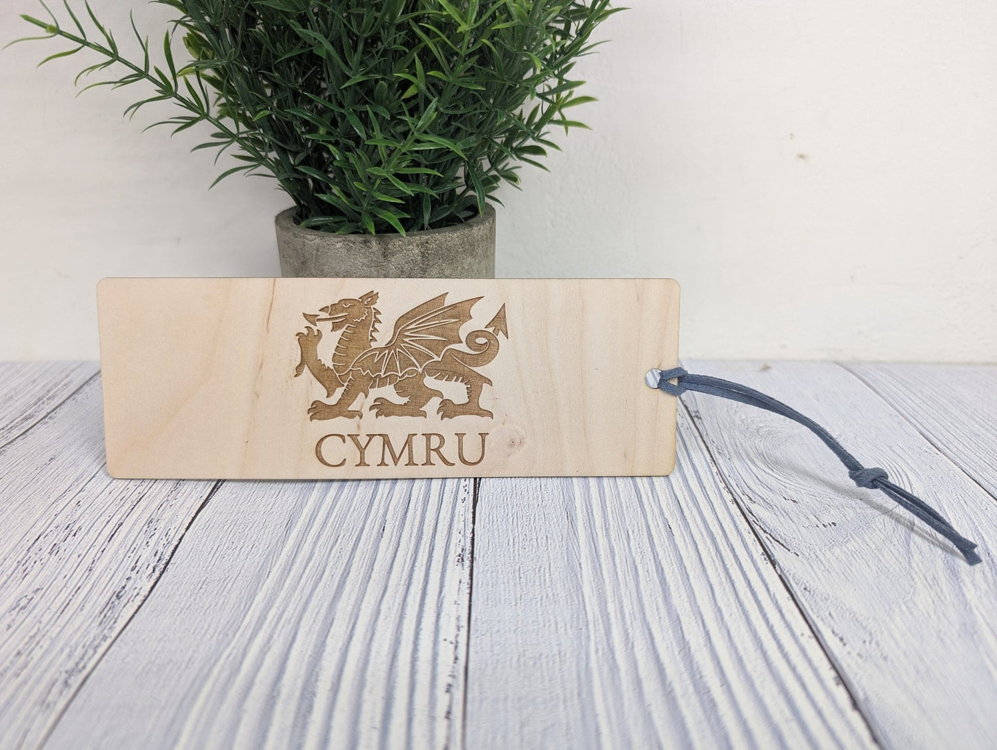 Welsh Dragon Cymru Engraved Wooden Bookmark - CherryGroveCraft