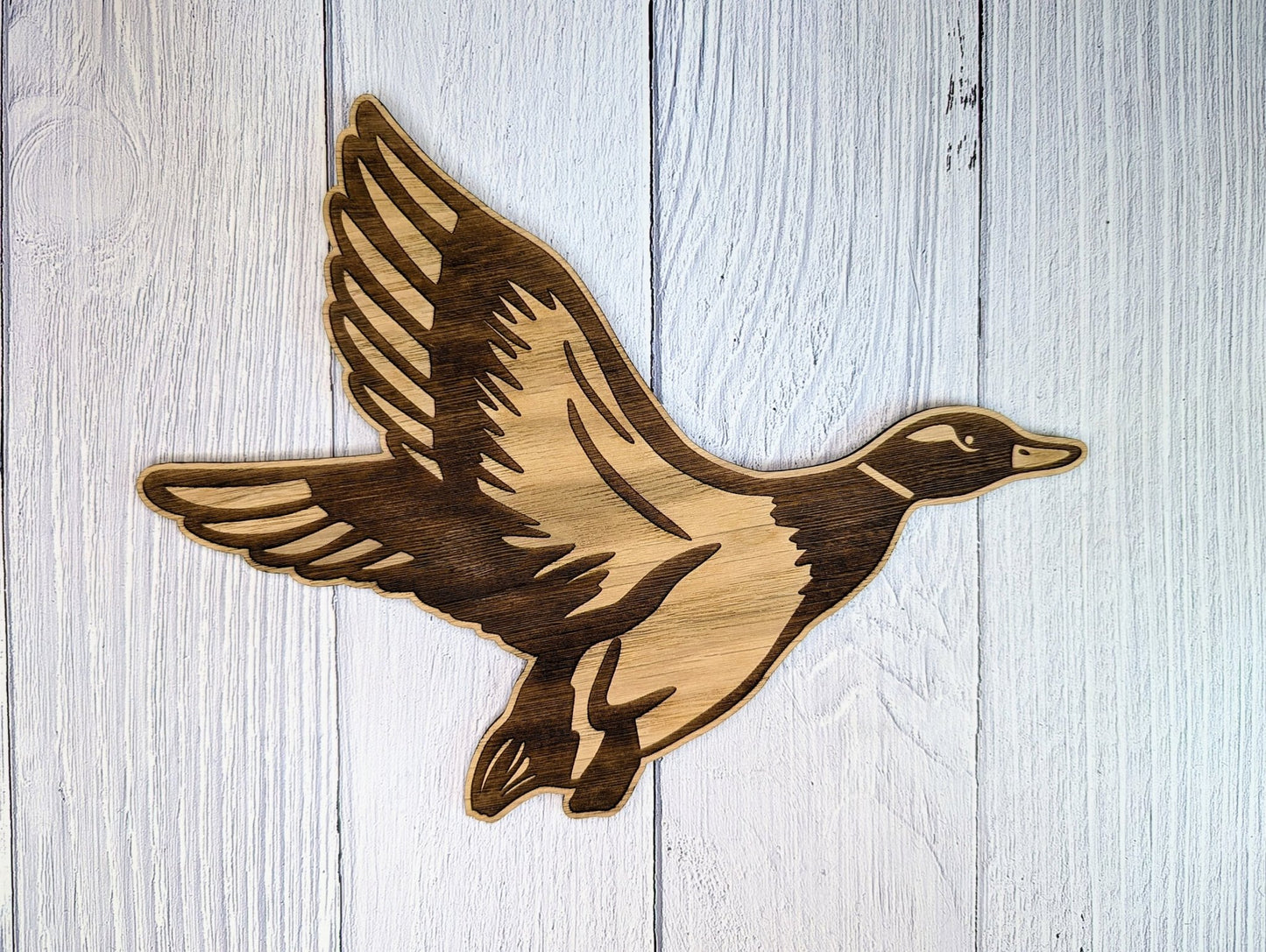 Wooden Flying Ducks Wall Art | Eco-friendly Decor | Set of 3 Sizes Available | Retro Art - CherryGroveCraft